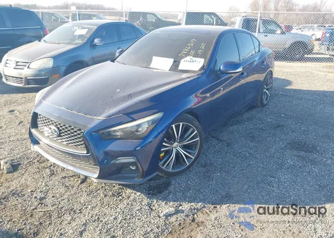 2018 Infiniti Q50 3.0T Sport z USA, uszkodzony, nr VIN JN1EV7AR4JM438675